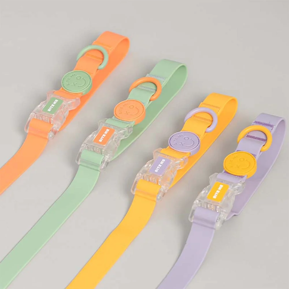 Bite Me Macaron Hands-free Waterproof Leash - Honey Yellow - S